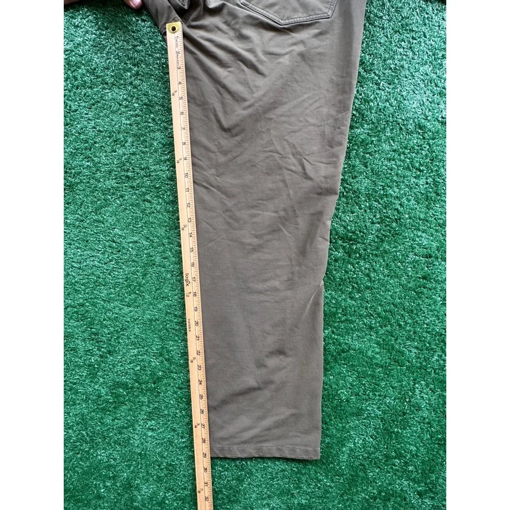 Orvis Mens 5 Pocket Pants Olive Drab Khaki Straight Leg 36x30 Outdoor Casual - Picture 8 of 11